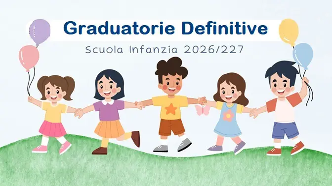 Graduatoria definitiva alunni riconfermati e nuovi iscritti scuola dell'infanzia a.s.26/27